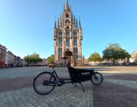 Gebruik elektrische deelbakfietsen in Gouda