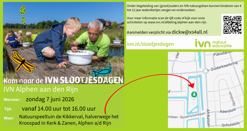 Jeugdactiviteit: Slootjesdag (4 t/m 12 jaar)